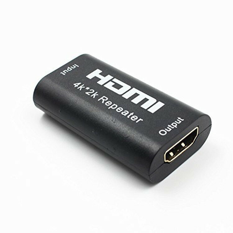 HDMIリピーター 3D 4K対応 電源不要 HDMIケーブルを最大40m延長 HDMI中継コネクタ HDMIメス口拡張 金メッキコネクターHDMI延長器 LP-HDMIR40 送料無料