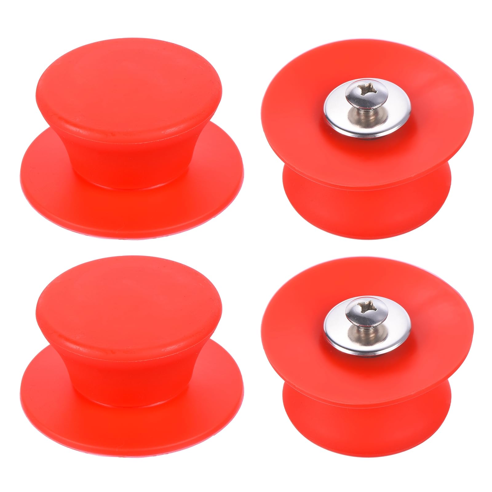 T 鍋蓋上部交換ノブ ユニバーサル 耐熱シリコン 鍋蓋保持ハンドルノブグリ ップ キッチン調理器具蓋カ..