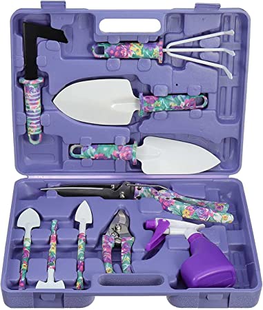 ガーデニングツールセット10ピースはさみのシャベルのスペード植栽除草済みキット収納ボックス庭DIYハ..