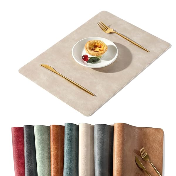 ランチョンマット 高質PUレザー 北欧 撥水 防汚 断熱 滑り止め 丸洗いOK 清潔しやすい 華やか 飾り 家..
