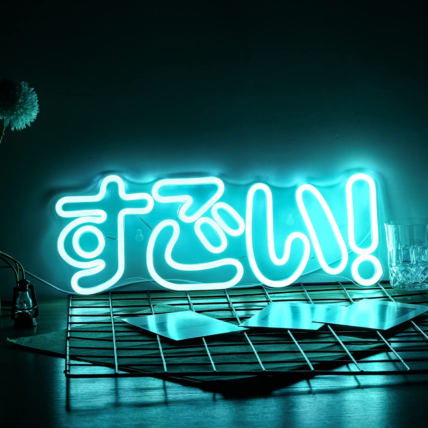 ネオンサイン 壁掛け「すごい！」 LEDネオンライト おしゃれ ネオン看板 インテリア 雰囲気作り 喫茶店 居酒屋 ギフ バー カフェUSB給電 ギフト 装飾 寝室ウォールサイン スタジオ ホーム 誕生日 結婚披露宴 バレンタインデー プロポーズ装飾 結婚式用 婚約パーティー装飾