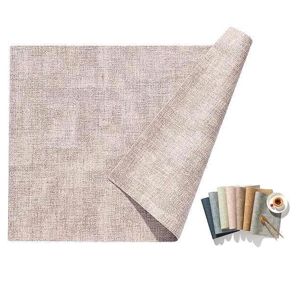 ランチョンマット 高質PUレザー 2枚セット おしゃれ 華やか 飾り 清潔しやすい 家庭用 レストラン用 丸..