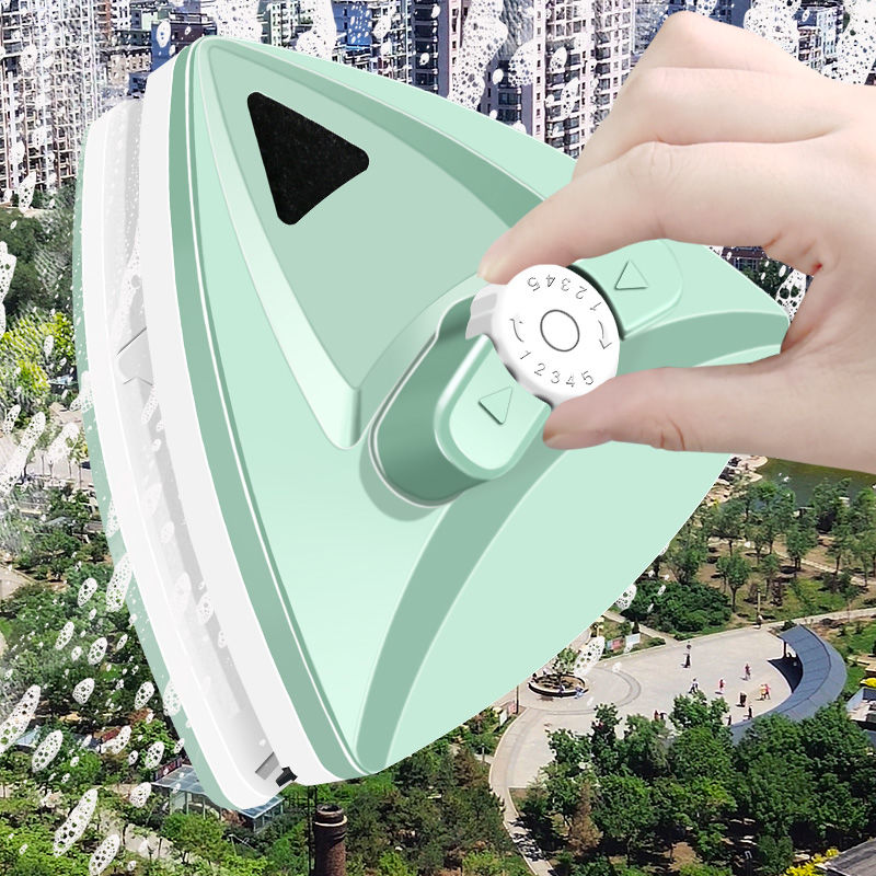 ガラスクリーナー 窓掃除 ワイパー 両面窓 ガラス掃除プロ用ツール マグネット 5レベル調整可能 落下防..