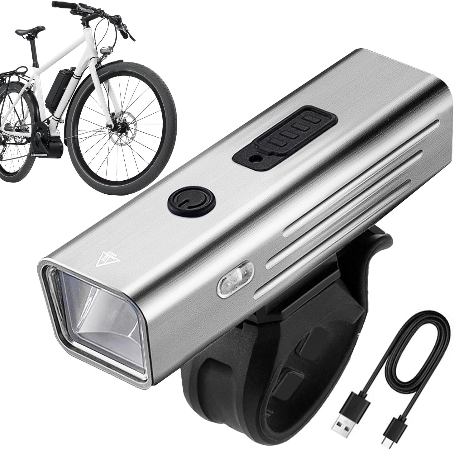 自転車ライト 自転車 ロードバイクライト ヘッドライト フロント 150メートル ロードバイク ライト USB..