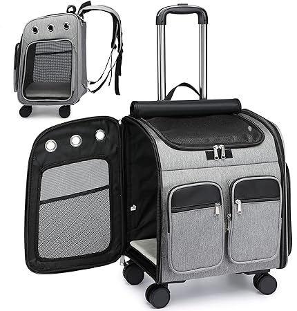 ペットキャリー キャスター付き 猫 猫用 キャリー カート 犬 小型犬 ペット リュックキャリーバッグ 折..