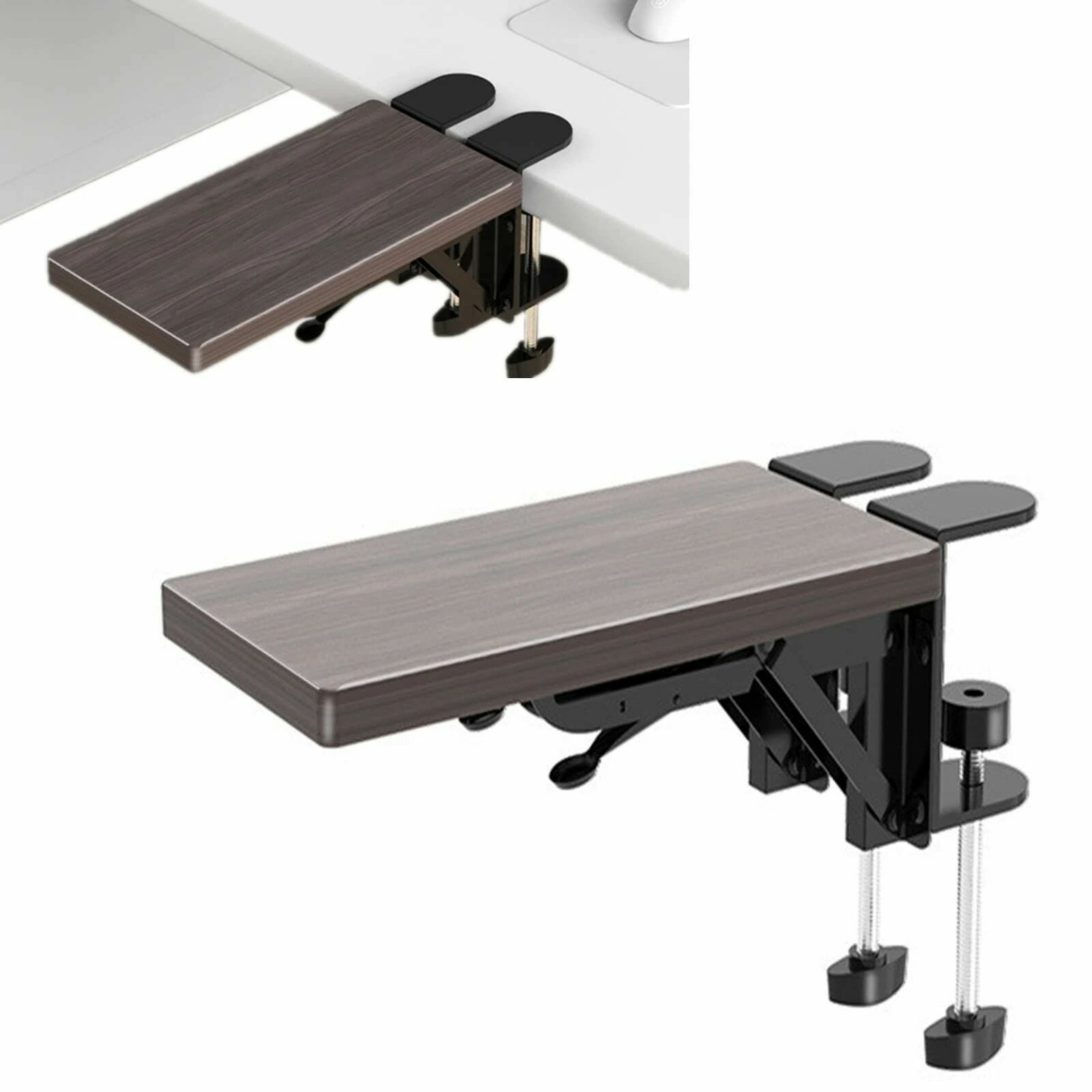 木製 デスク用リストレスト アームレスト 肘掛けコンピューター デスク 肘置き 椅子用 肘掛け ?マウス..