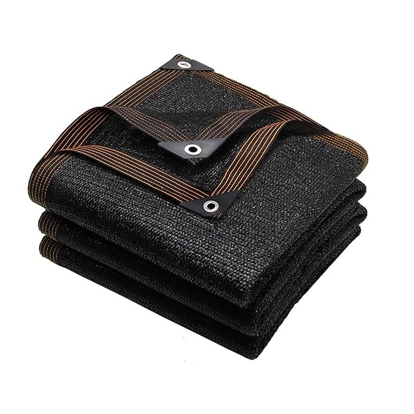 遮光ネット 6x6m 屋外 日除けシェード UVカット90% 高密度ポリエチレン 遮熱・遮光 節電グッズ 耐候性 ベランダ/庭/駐車場 プライバシー保護(4)