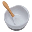 ベビー用食器 吸盤ボウル シリコン スプーン付き 赤ちゃん 滑り止め 離乳食セット こぼれ防止 ひっくり返し防止 電子レンジ食洗器対応 おわん お祝い ギフト ...