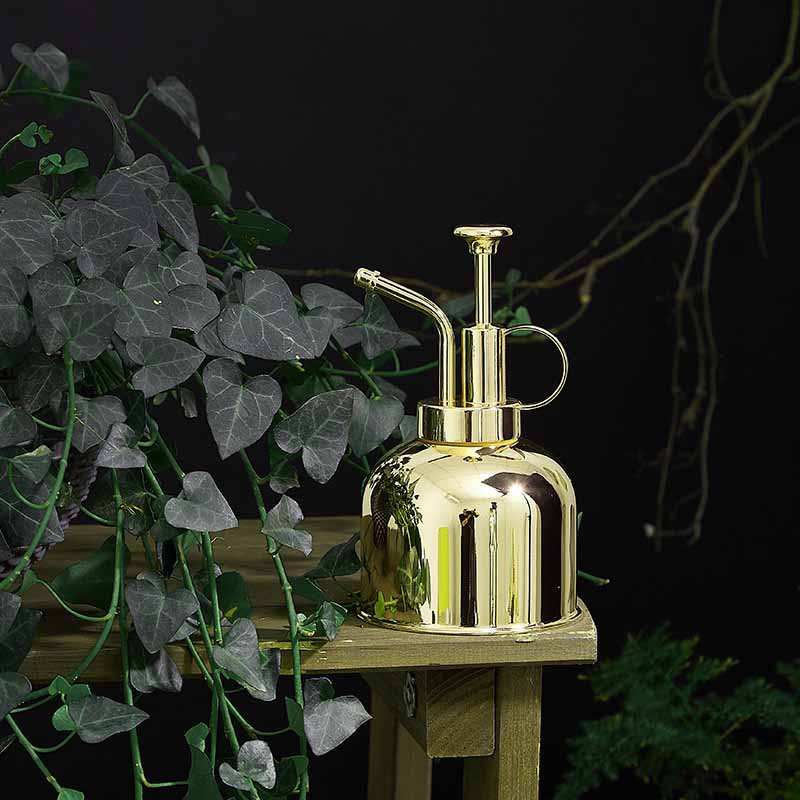 【1】霧吹き スプレー 観葉植物 300ml ボトル 304ステンレス 園芸用霧吹き ステンレス インテリア お洒落 じょうろ 水差し 園芸 掃除 散水 観葉植物 蓄圧式 水やり 散水 手動式 ガーデニング