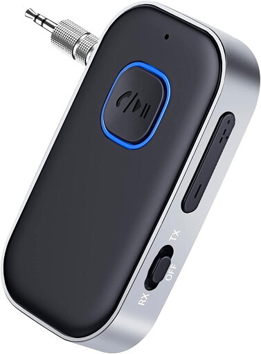 Bluetooth レシーバー 超小型 Bluetoothトランスミッター(受信機 + 送信機 一台二役Bluetooth 5.0 AUX )ブルーツースレシーバー3.5mmオーディオ マイク内蔵 ハンズフリー 通話対応 ワイヤレス 2台同時接続可能 通 Bluetooth レシーバー 超小型 Bluetoothトランスミッター(受信機 + 送信機 一台二役Bluetooth 5.0 AUX )ブルーツースレシーバー3.5mmオーディオ マイク内蔵 ハンズフリー 通話対応 ワイヤレス 2台同時接続可能 通