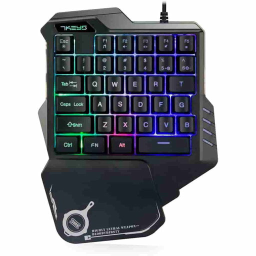 左手キーボード メカニカル感触 ゲーミングキーボード 片手操作可能 ゲーミングキーボードRGB LEDバックライトポータブルハーフキーボード USB有線 (ゲーミングキーボート) ゲーミング片手キーボード 父の日 左手キーボード メカニカル感触 ゲーミングキーボード 片手操作可能 ゲーミングキーボードRGB LEDバックライトポータブルハーフキーボード USB有線 (ゲーミングキーボート) ゲーミング片手キーボード 父の日