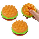 3個セット ハンバーガー プッシュポップ スクイーズ ボール シリコーン減圧ボール バブルグリップボール 知育玩具 スクイーズ玩具 減圧グッズ ストレス解消 自閉症 インテリジェンス発展 洗える可能 子供大人兼用 プレゼント 3個セット