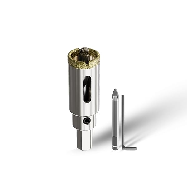 CSOOM ダイヤモンドホールソー センタードリル付き コアビット ドリルビット係る陶器 大理石 穴あけ 超..