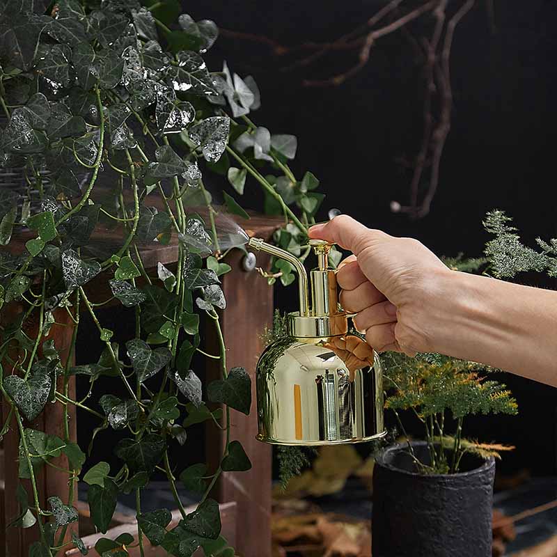 「1」霧吹き スプレー 観葉植物 300ml ボトル 304ステンレス 園芸用霧吹き ステンレス インテリア お洒落 じょうろ 水差し 園芸 掃除 散水 観葉植物 蓄圧式 水やり 散水 手動式 ガーデニング