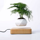 磁気浮上 植木鉢 360度回転 おしゃれ 浮遊植物ポット 屋内用 浮遊回転植木鉢 磁気植物ポット Floating Flowerpot フローティング フラワー...