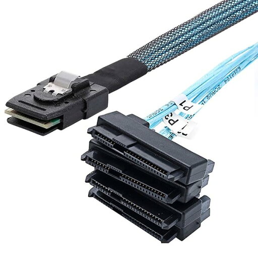CYケーブル 内蔵ミニSAS 4X SFF-8087 36ピンホストからSASハードディスク SFF-8482 29ピンターゲットファンアウトケーブル IDE電源100cm, SF-002-1.0M-HX CYケーブル 内蔵ミニSAS 4X SFF-8087 36ピンホストからSASハードディスク SFF-8482 29ピンターゲットファンアウトケーブル IDE電源100cm, SF-002-1.0M-HX