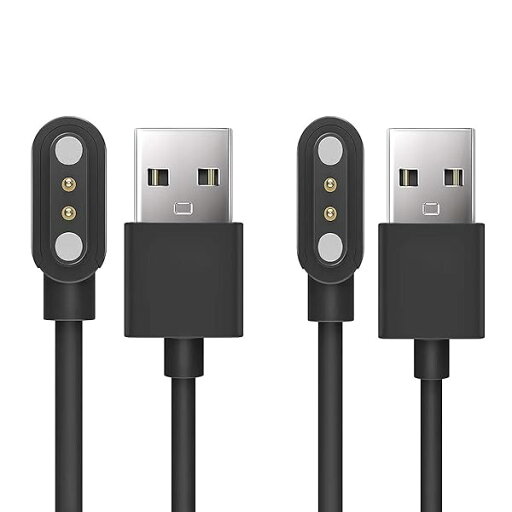 スマートウォッチ ケーブル, USB 磁気充電ケーブル 磁気吸着 1メートル bopotop 2.01インチ スマートウォッチに対応 (ブラック+ブラック) スマートウォッチ ケーブル, USB 磁気充電ケーブル 磁気吸着 1メートル bopotop 2.01インチ スマートウォッチに対応 (ブラック+ブラック)