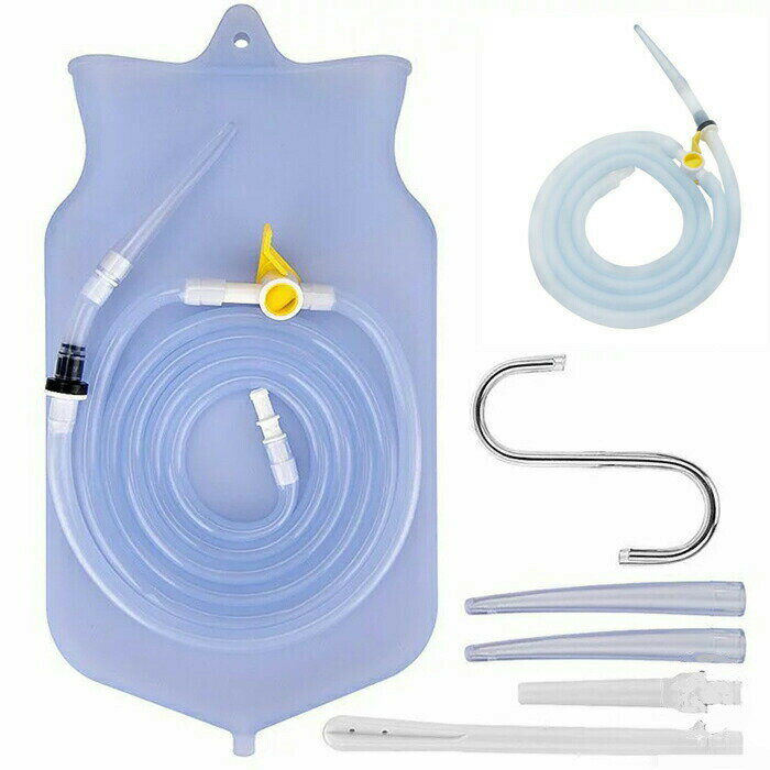 【6/11までP5倍+最大2000円OFFクーポンあり】 浣腸器 プラスチック 注入 洗浄 給餌 抽出 2L 先端ロング ノズル付きセット ペット(4)