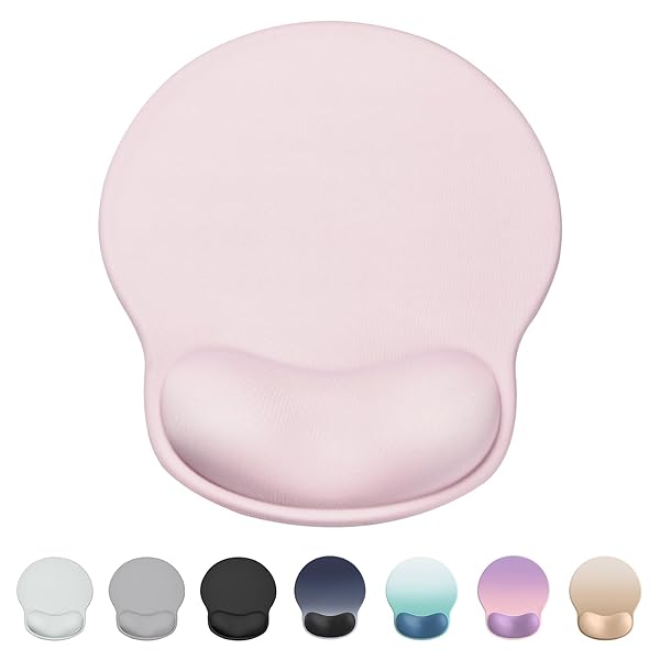 マウスパッド リストレスト 一体型マウスパッド 手首サポート 人間工学に基づいた (桜ピンク)