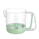 半自動泡立て器ミキサー 目盛り付き 卵ミキシングカップ 手動卵ミキシングカップ 手押し卵液体フィルターカップ 多機能 家庭 キッチン 旅行 アウトドア用 ホワイ...