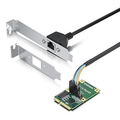 Mini PCIe 2.5G イーサネット ネットワークカード, Realtek RTL8125BGコントローラー, ケーブル長さ30c..