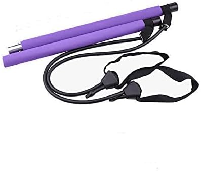 ピラティスバーヨガテンションバーフィットネスバー弾性トレーニング用器具 ダイエットツール フィット..