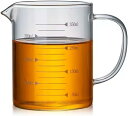 耐熱ガラス 計量カップ メジャーカップ ワイド 耐熱ガラス 取っ手付 マル (350ML/500ML/1000ML)
