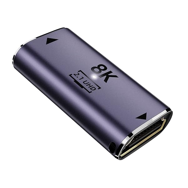 8Kケーブル HDMIメスからHDMI 2.1メス UHD延長ゴールドコンバーターアダプター 8K 60hz HDTV対応