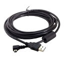chenyang ミニUSBケーブル USB 2.0オスからミニUSB 5ピンオス 90度左角度充電 データ転送延長ケーブル 3M