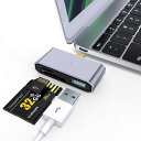 Type C SDカードリーダー タイプc USB 変換 3in1 SD TFカメラアダプタ 1TB対応 メモリカードリーダー OTG機能 設定不要 写真/動画...