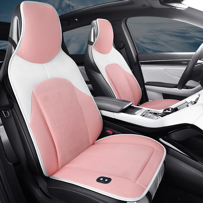 【1】車 シートクーラー カーシートカバー クール クーラー シート DC12V 超薄型 運転席 助手席 涼風送..