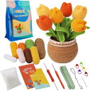 「1」花かぎ 針編みセット 鉢植えDIY 初心者かぎ 針編みキット 針編み用品 インテリア 家庭用 創造性育ち