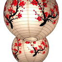 10個セット 提灯 赤 お盆 ちょうちん 盆提灯 紙提灯 お盆 初盆飾り 新盆 お盆飾り用品 七夕装飾 燈籠 梅花