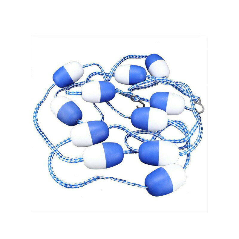 スイミングプール安全ロープ 5M 屋外用浮遊非常線/安全ロープ フロート プール レーン スイミングプー..