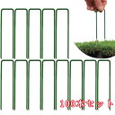 【1】100本セット 人工芝 防草シート固定ピン おさえピン Uピン杭 人工芝 ピン 3*15cm 防草 シートピン U字ピン 父の日