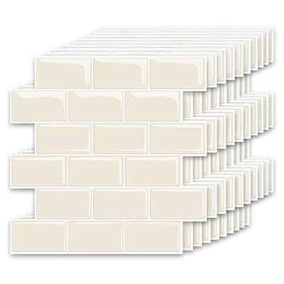 タイルシール キッチン 耐熱 防水 洗面所 トイレ DIY 家具やアイテムの装飾 タイルシート 壁紙シール 3..