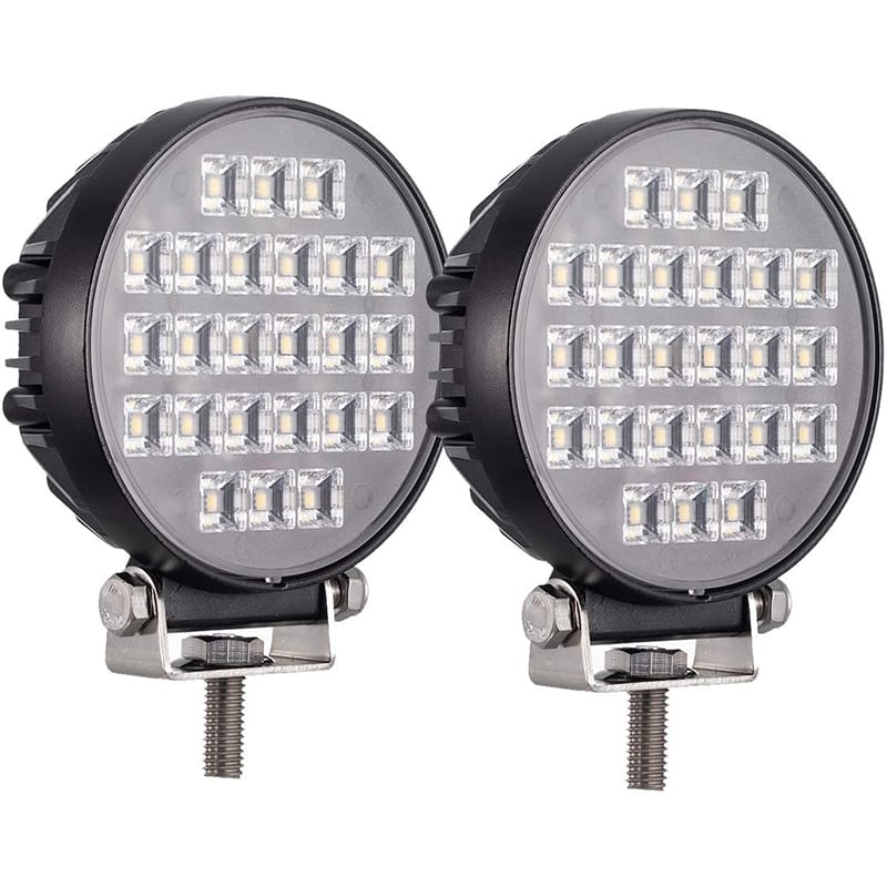 【36W】丸型 LED 作業灯 広角 直径114mm 36W 補助灯 6000K バイク トラック トラクター 船舶 トレーナ..