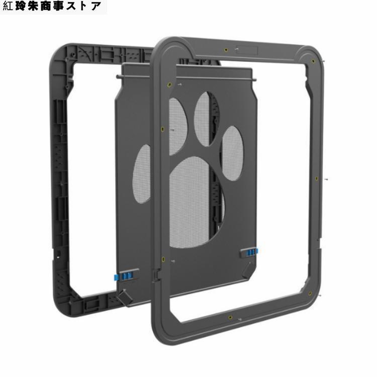 新型 網戸専用 ペットドア 犬猫出入り口 中型犬用 網戸用出入り口 ネット網戸用 小型犬 中型犬 大型犬 ..