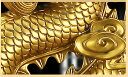 2024龍年招財龍置物干支龍年金龍?銅色樹脂開業事務室工芸品プレゼント