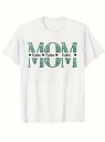 200gコットンTシャツにカスタマイズできる「MOM」プリント、ママだけのものです!母の日やホームパーティーで着ると、「愛」がいっぱいでほっこりします。