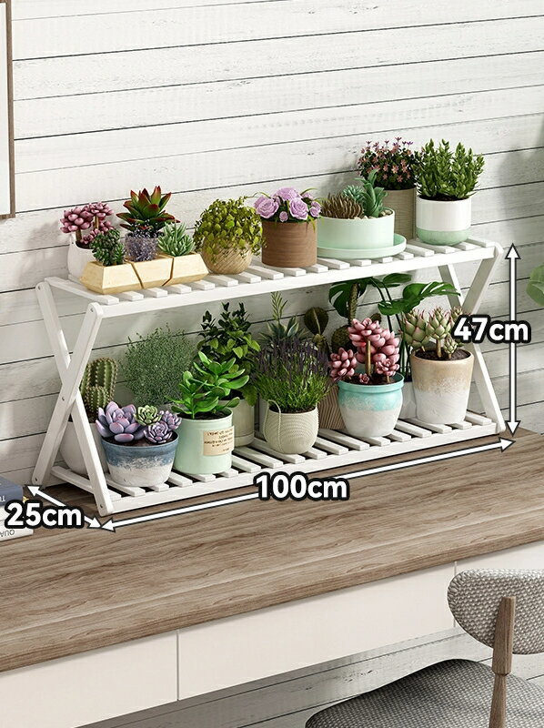 楠竹のベランダ小さな花棚着地丈夫でシンプルな棚室内家庭用出窓多肉緑蘿花鉢棚です