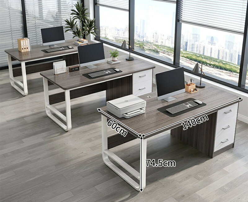 事務机の従業員の位の事務室の机と椅子の組み合わせはシンプルで現代的なデスクトップの机は執務専用です