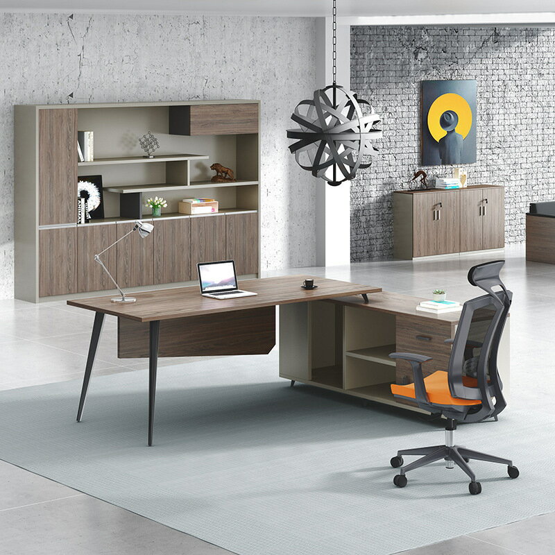 総経理の主管の机の年長組の台の老板の机の総裁の机のシンプルな現代の仕事の家具の事務室の机と椅子の..