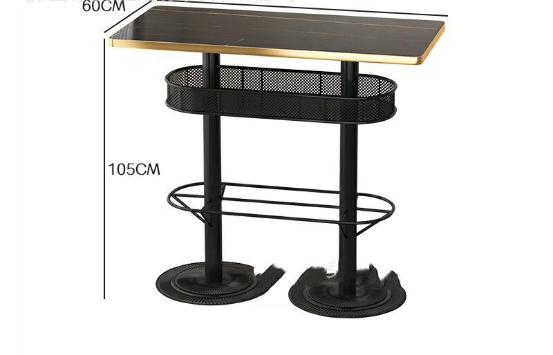 レトロ清バー鉄芸高脚椅子居酒屋散台バー台卓夜場工業風バー高脚椅子と椅子の組み合わせ