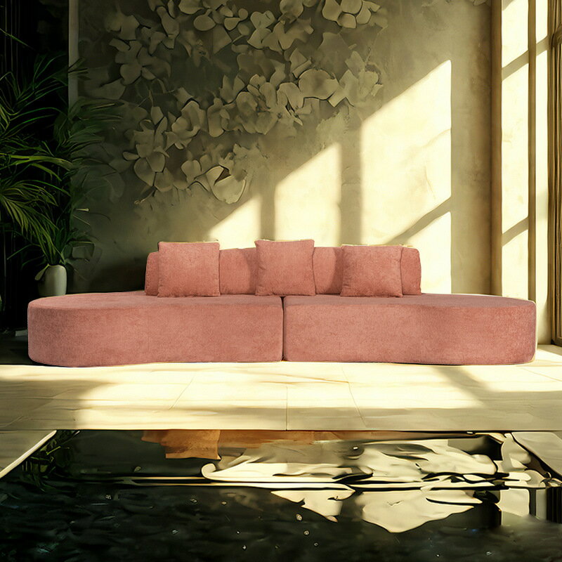 現代のシンプルな真空の圧縮の応接間のソファの列の純なスポンジの小さい坪型の休憩応接間のアパートの..