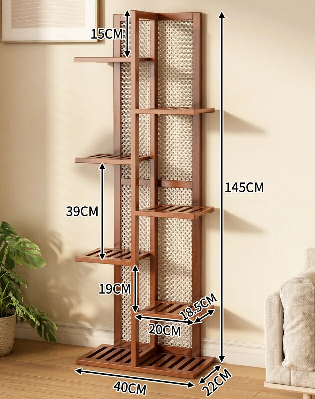 プランター階段式リビング床置きラックベランダ室内一体壁寄り多層植木鉢キャリッジ植物棚