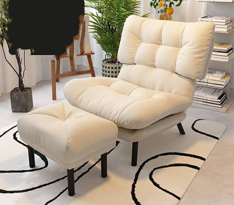 怠け者のソファ一人用のバルコニーリクライニングチェア寝室折りたたみ背もたれ椅子レジャー畳背の高い背が厚くなる金