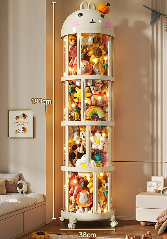 お人形収納バケツ大容量リビング家庭用透明人形を入れる透明バケツぬいぐるみ収納おもちゃバケツ