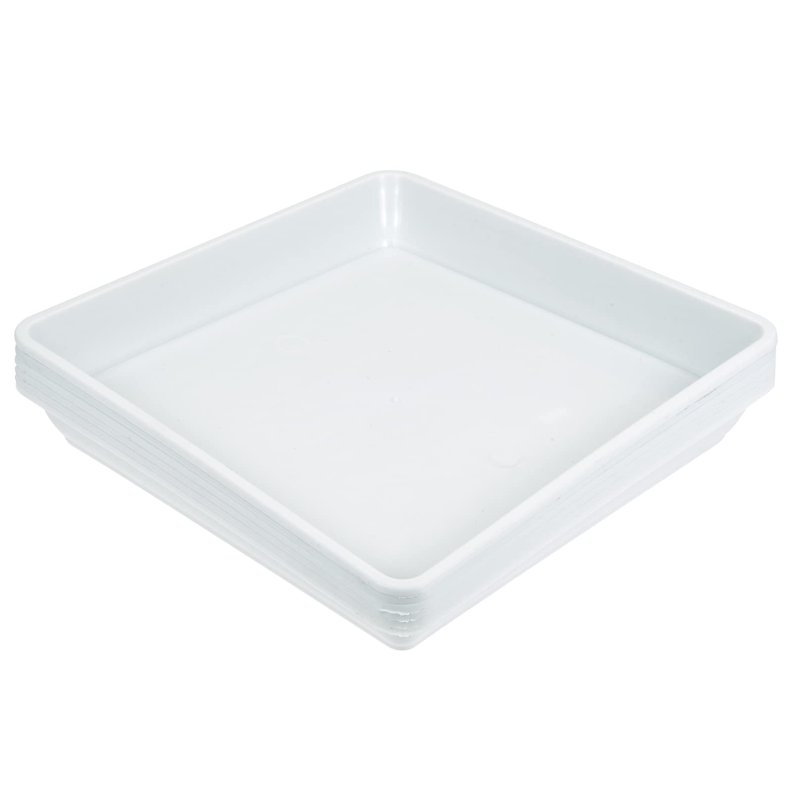 樂天商城 - T 植木鉢受け皿 185 mm プラスチック 正方形 フラワードリップトレイ 屋内屋外用 ホワイト 6個