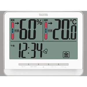 タニタ デジタル温湿度計 （ホワイト） TT-538 （-5